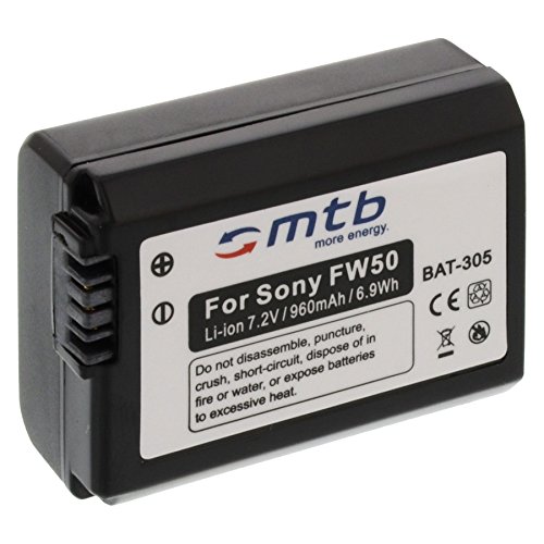 Per tipo di batteria: NP-FW50, NPFW50