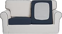Vista 256 de Easy-Going Fundas Elásticas de 3 Piezas para Cojines de Sofá para Sofá Seccional Izquierdo/Derecho en Forma de L Chaise Lounge Funda de Asiento