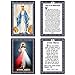 ESNOY Catholic Prayer Cards, Prayer Cards Catholic Saints Set of 10 Holy Prayer Cards, Catholic Religious Gifts for Women, Men, Mother, Father, Godfather, Godmother Gifts from Godson Goddaughter