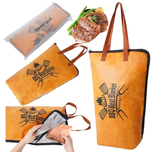 BBQ Blanket for Resting Meat BBQ Meat Blanket for Turkey/Steak/Brisket/Pork Shoulder 21in Wide Mouth Design Reusable Insulated Grilling Accessories for Traeger Weber Or Pellet Grill Enthusiasts