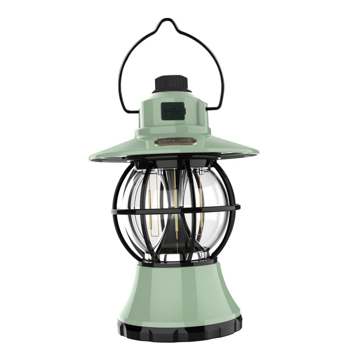 BESPORTBLE Verschleißfeste Tragbare Campinglampe Vintage Zeltleuchte aus Robustem Material mit Griff zum Aufhängen für Outdoor Camping Wandern