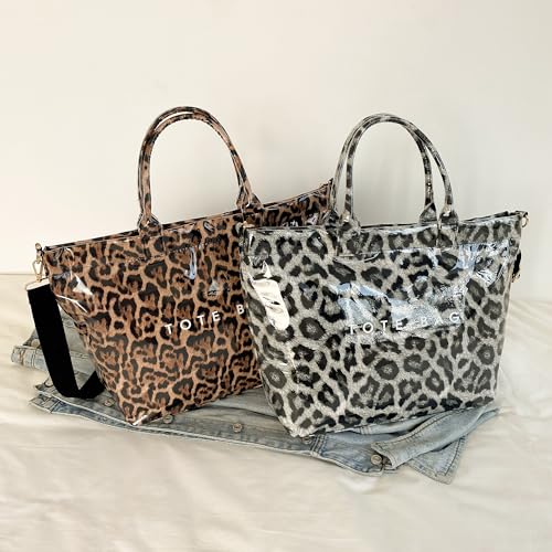 Bolso Tote Grande de PVC para Mujer Letras miniatura 3