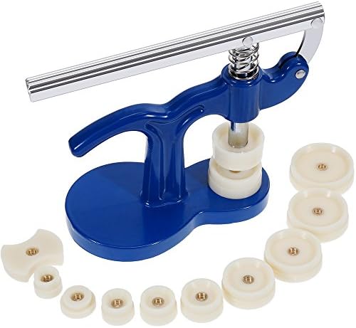 Temery Watch Press Set, Watch Back Case Closer, Watchmaker Watch Repair Tool Kit with 12pcs Fitting Dies