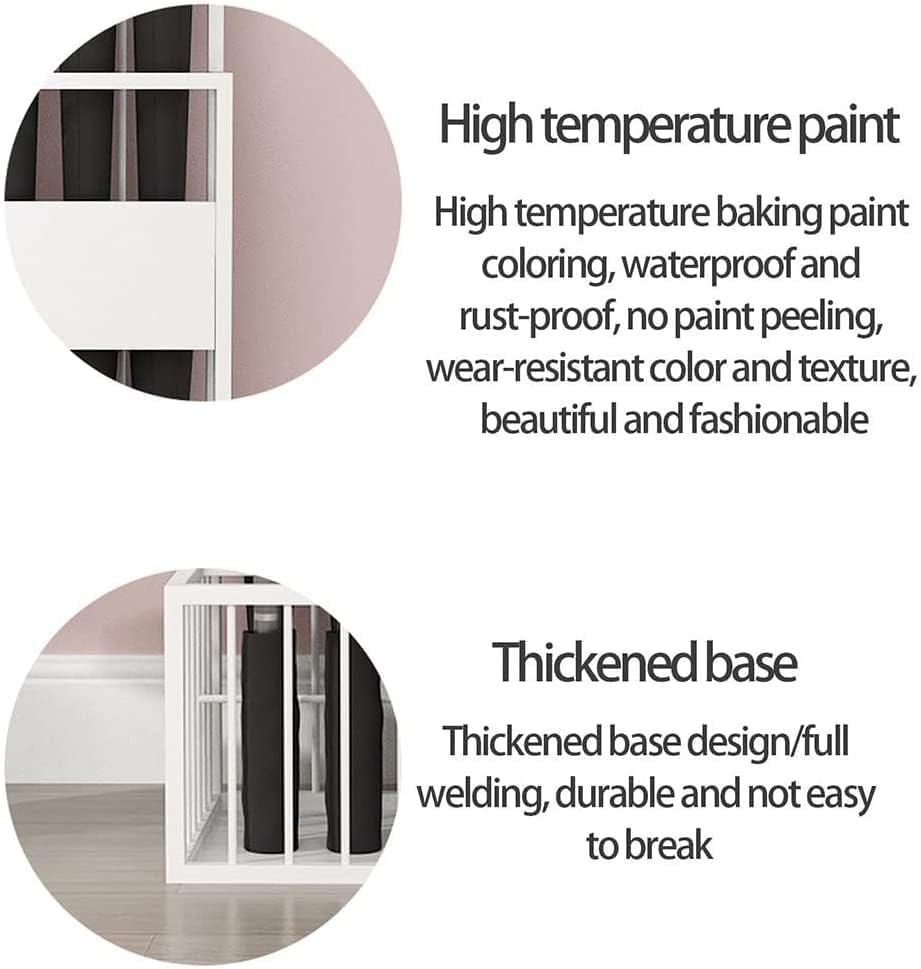 Stylish Modern Metal Umbrella Stand - Double Layer Holder Rack for Hotels, High Gold Finish Walking Stick Holder, Elegant Reception Furniture (48x26x68cm)