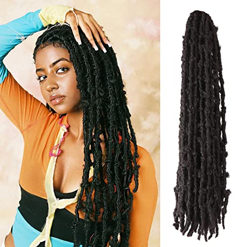 Butterfly Locs Crochet Hair 24inches 6 Packs Butterfly Hair Extensions Pre Looped Distressed Locs