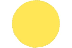24-Piece 14-Inch Round Yellow Paper Placemats