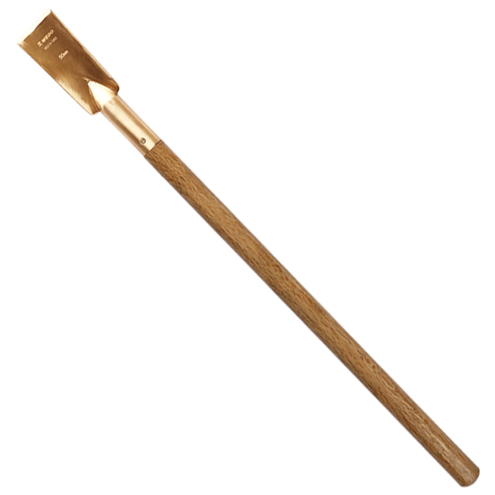 WEDO Narzędzie do skrobania nieiskrzącego, skrobak podłogowy ostrze w kształcie łuku 50 x 120 mm, długość 690 mm, miedź berylowa, niemagnetyczny skrobak do farb, certyfikat BAM/FM, szeroko stosowany w