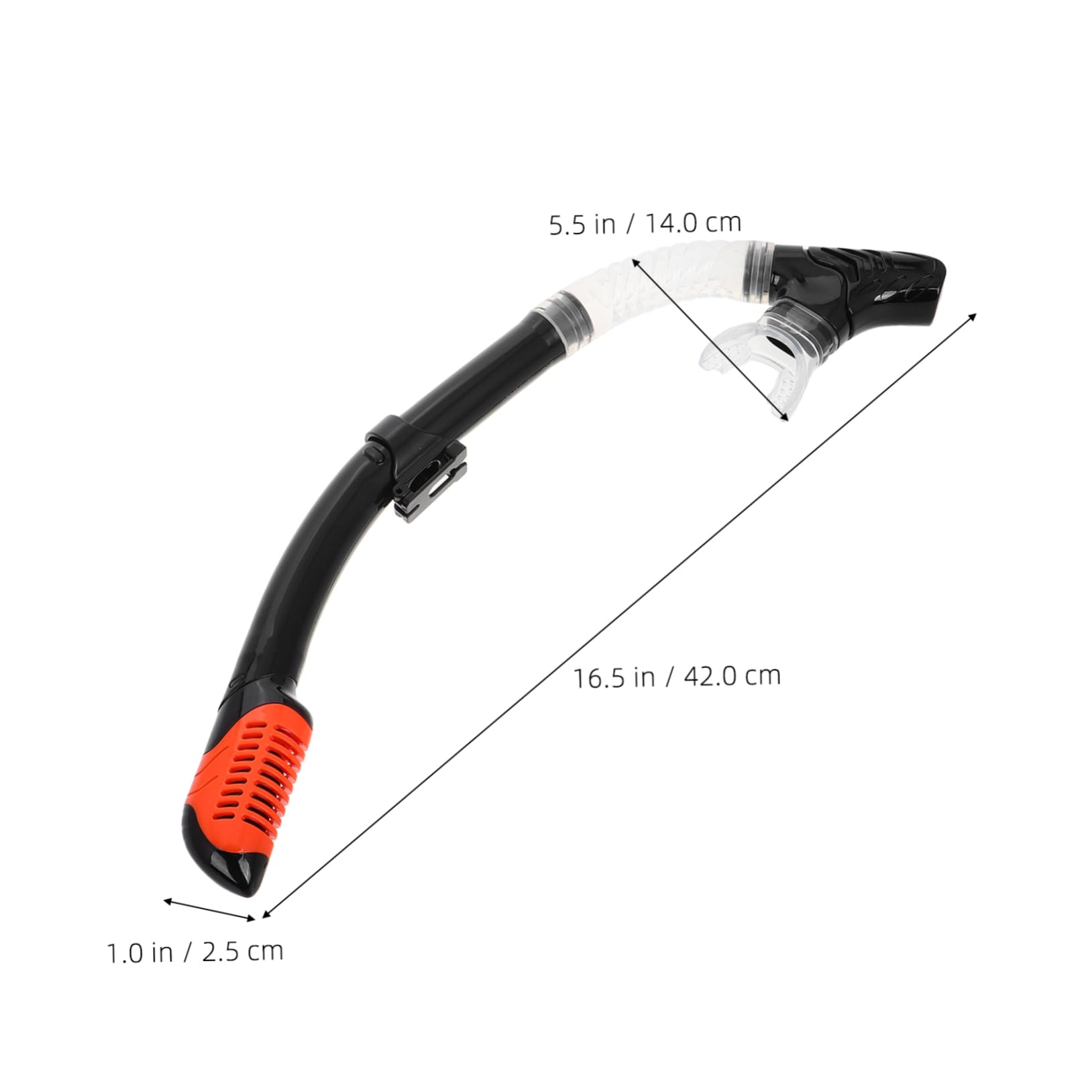 ifundom Swim Snorkeling Tube for Lap Swimming Unisex Diving Equipment Comfortable No Slip Design for Adults Efficient One Breathing System for Training and Water Activities