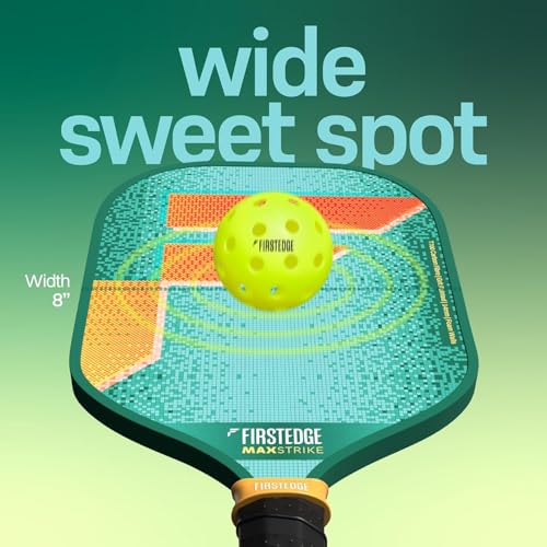 Image of MaxStrike Japanese Toray T700 Carbon Fibre Thermoformed Pickle Ball Racket | Carbon Abrasive Surface | Wide Sweet Spot | Paddle Paddle, 2 Balls, Overgrip, Eraser, Paddle Cover (Gift Set)