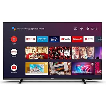 PHILIPS Android TV 50" 4K 50PUG7406/78, Google Assistant Built-in, Comando de Voz, Dolby Vision/Atmos, VRR/ALLM, Bluetooth 5.0