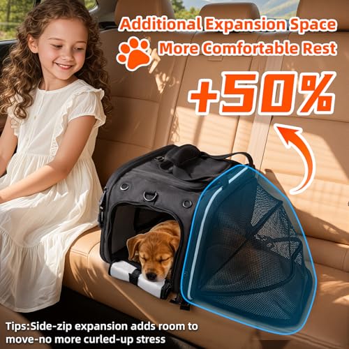 GAWAF Expandable Motorcycle Pet Carrier