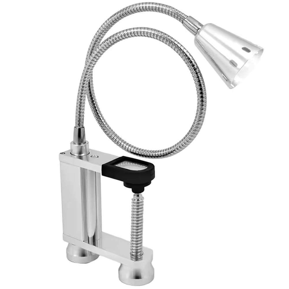 LED BBQ Grill Licht, Beleuchtung mit Magnetischer Basis und Einstellbare Schraubenklemme - Flexibler 360 -Grad -Schwanenhals