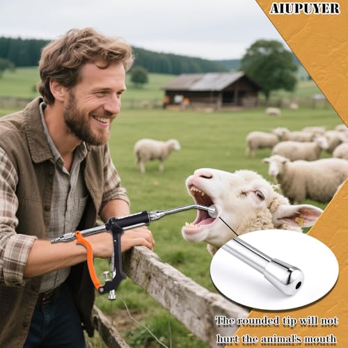Weterynaryjny pistolet do zraszania, regulowane urządzenie dozujące 30 ml do karmienia zwierząt gospodarskich i zwierząt, ciągły dozownik leków dla świń