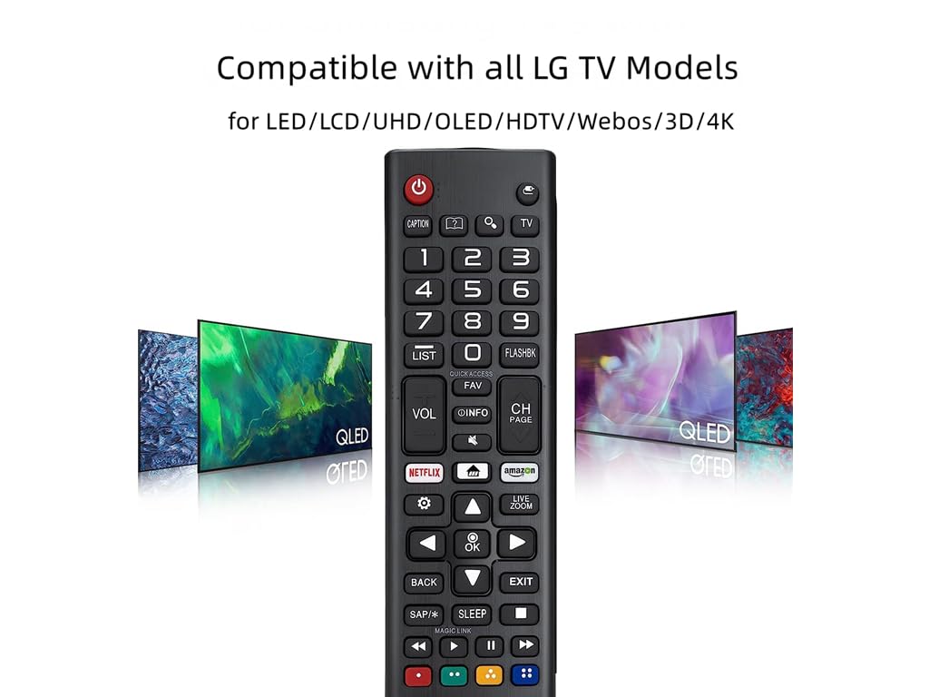Lot de 2 télécommandes de rechange universelles pour TV LG OLED 3D AKB75095307 AKB75375604 AKB74915305 AK75675304 AKB76040302 AKB76037601 AKB75601 75313