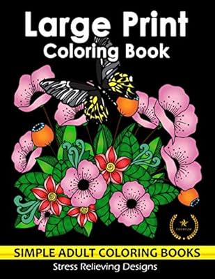 Cheap Large Print Coloring Book Simple Adults Coloring Book Animals Flowers Design Price Comparison For Large Print Coloring Book Simple Adults Coloring Book Animals Flowers Design Prices On