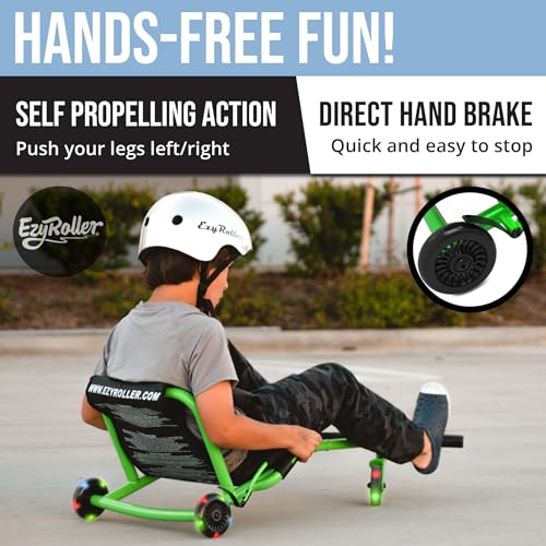 Image of EzyRoller Classic Ride On Scooter and Go Kart for Kids Ages 4+ LED Limited Edition