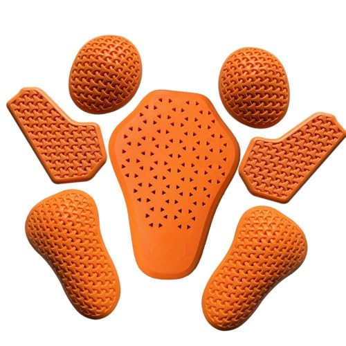 7 Pieces Motorbike Protection Pads Armor Protector Inserts Universal Elbowpad Back Protection Pads for Women Riding Gear