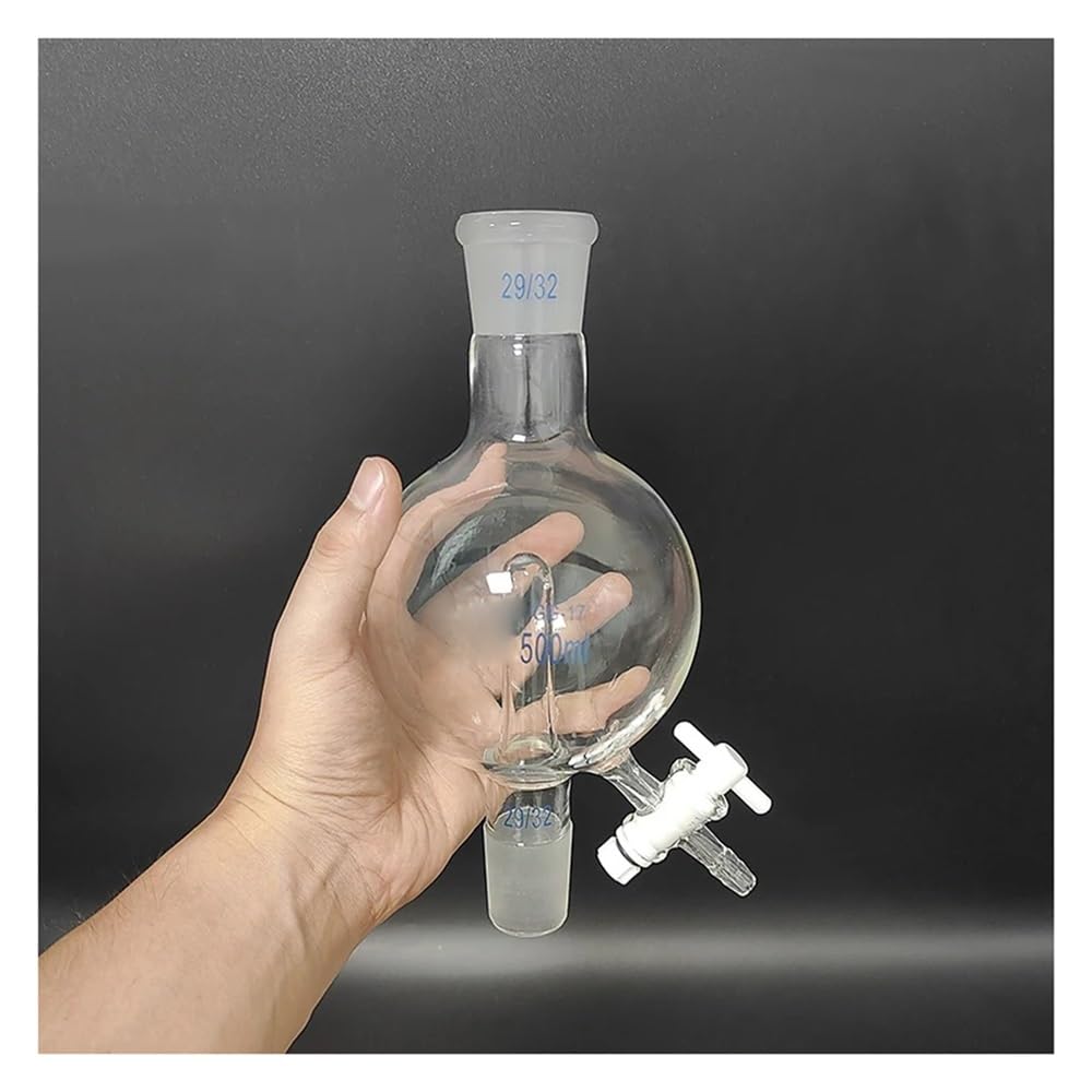 Boca esmerilada estándar con válvula de PTFE, 100 ml-1000 ml, junta de bola 29/32(250mL)