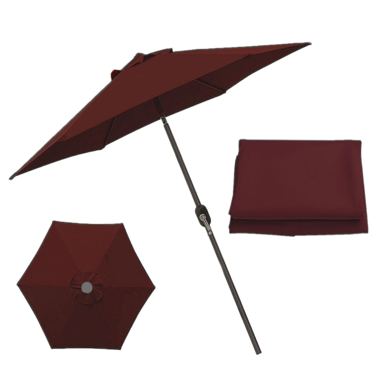 Parasol Umbrella Replacement Cover patio umbrella replacement canopy Garden Parasol Canopy Cover Sun Umbrella Replacement Cloth fabric cover fits Wood, Aluminum, Metal or Fiberglass Umbrella Frames (