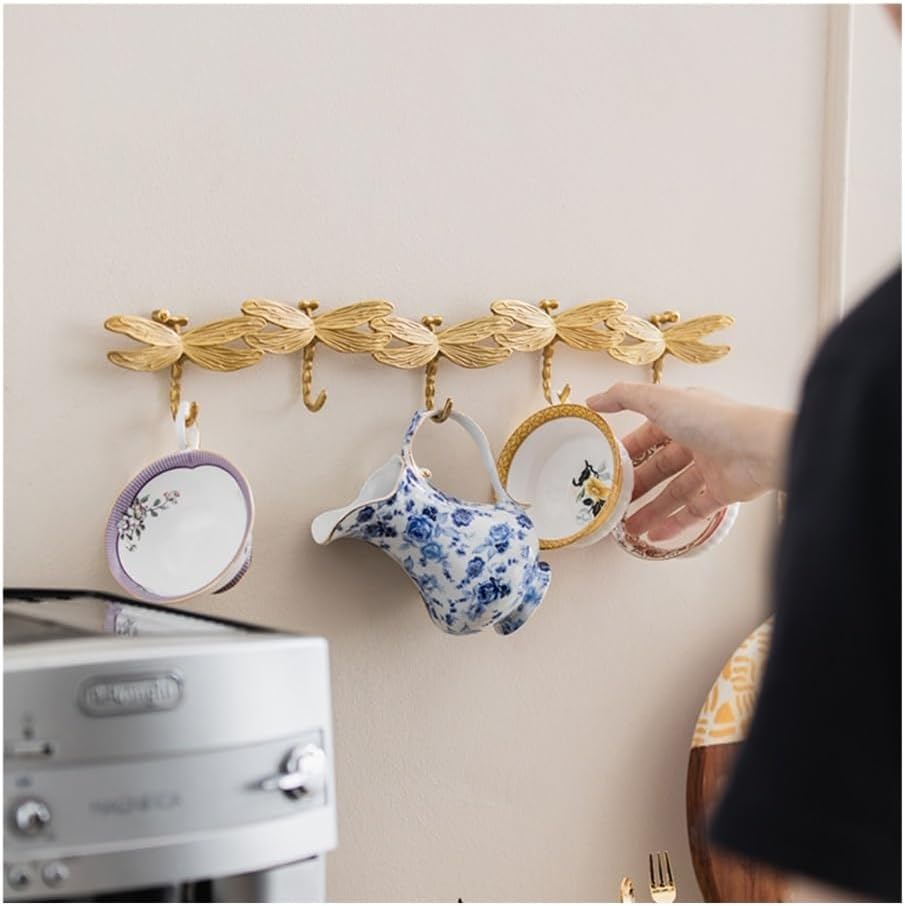 Hat Rack for Wall Wall Mounted Entryway Hooks for Jackets, Keys & Bags