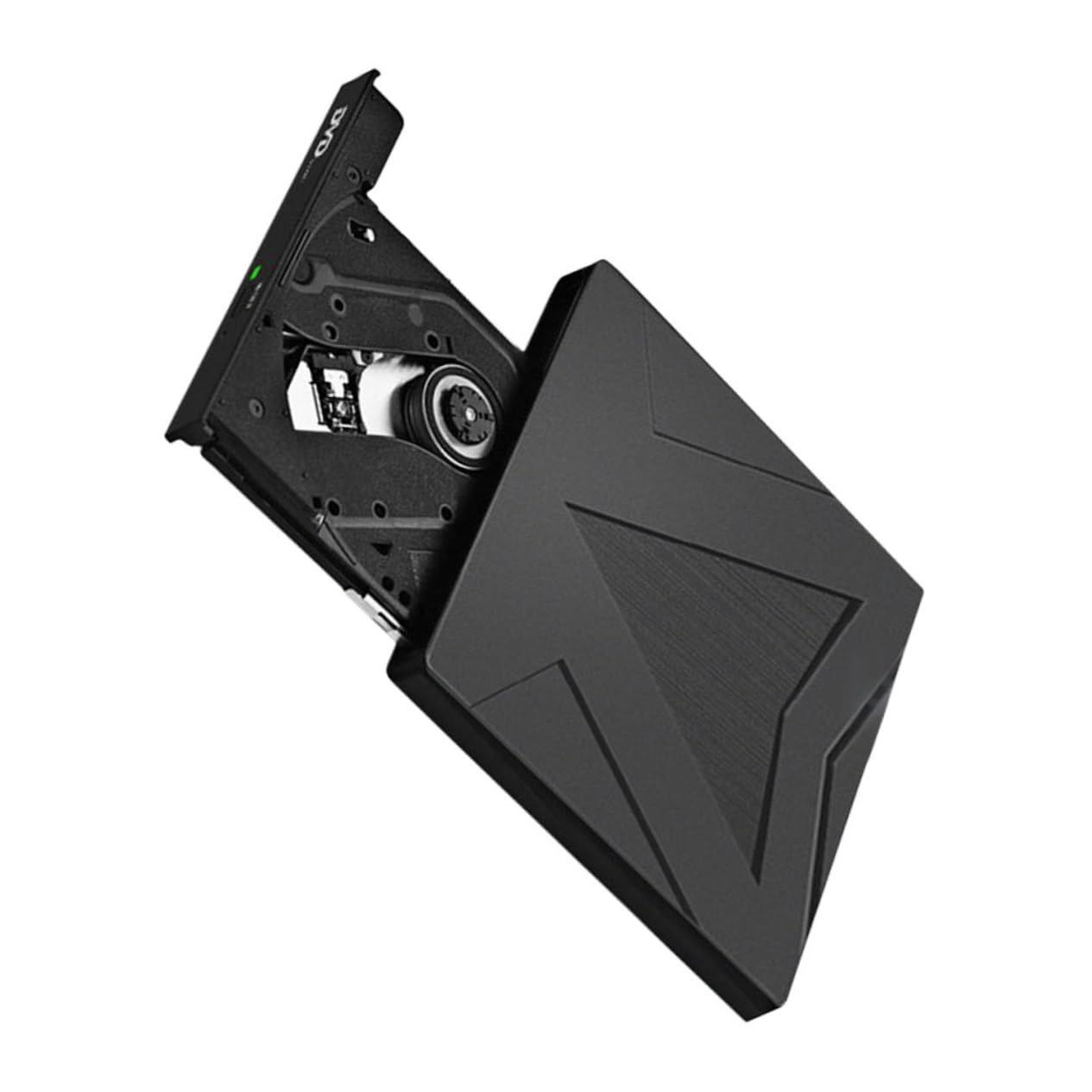 Angoily External Drive External Hard Drive Portable Discs External Floppy Disk Drive Drive Player Portable Drives Flash Drive External Drive for Laptop Reader Black