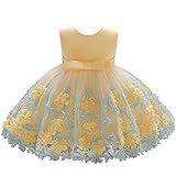 Lito Angels Baby Girls Dresses Pageant Dress Wedding Flower Girl Dress Size 9-12 Months Yellow
