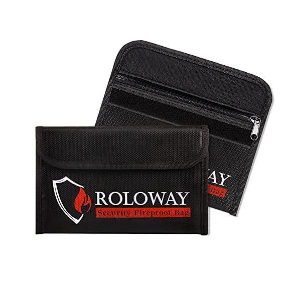 Kleine feuerfeste Tasche (12,7 x 20,3 cm), feuerfeste tasche für , feuerfeste Taschen für Wertsachen â€“ Reisepass…