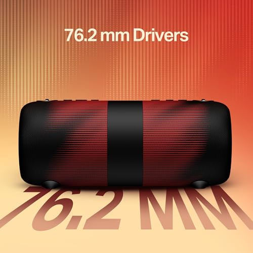 Image of Boat Stone 1200 Pro, 60W Boat Signature Sound, 76.2mm Drivers, TWS,7.5H Battery, Built-in Mic, Carry Strap,IPX6, Bluetooth Speaker, Wireless Speaker, Portable Speaker (Twilight Black)