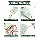 TIutmivo Organizer für Mobiltelefone mit Reißverschlusstasche, Universal Handykette mit Tasche, Handyband zum Umhängen, Clip Bag Handy, Verstellbarem Crossbody Handygurt für Damen