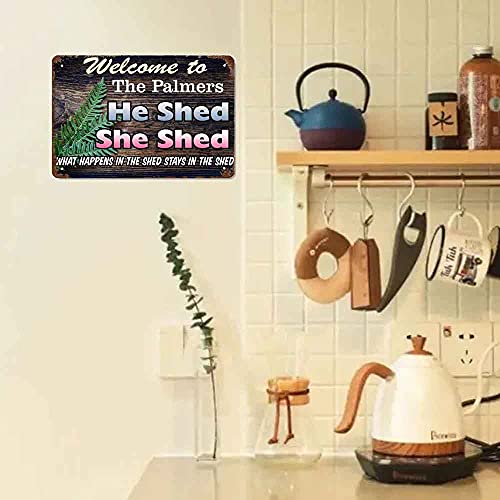Avcl Vintage Tin Sign with Artificial Rust 8x12inch(20x30cm)—Personalize He Shed She Shed Sign —It is a Fun and Practical Decoration Suitable for Various Occasions. - Image 6