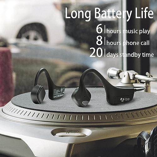 Image of Bone Conduction Headphones Bluetooth,Wireless Open-Ear Headset With Microphones,Titanium Sweat Resistant,Answer Phone Call Sports Earphones For Running Hiking Bicycling-Over Ear