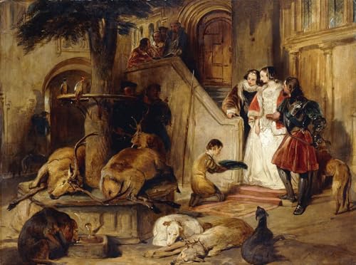 Toile Cour dans les Temps Anciens Landseer pour Rompre la Monotonie des Murs Blancs 60x90