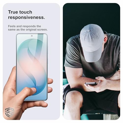 Image of Military-Grade Gorilla Tempered Glass For Samsung Galaxy S26 Plus (6.7 Inch) With Installation Kit | Edge to Edge Coverage | Black