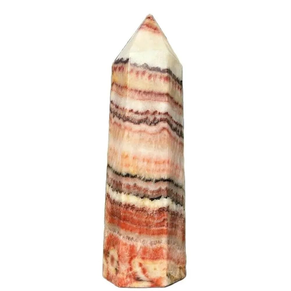 YZWRWRMKTB Beautiful Pork Stone Column Quartz Crystal Tower Point Madafascar (Size : 1100-1200g)