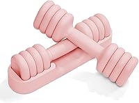 YOTTOY Adjustable Dumbbells Set of 2 (2-5 lbs Each) - Compact 4-in-1 Home Gym Weights with Soft Grip for Women, Beginners & Small Spaces