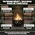 Fire Pit - 32-Inch Outdoor Wood Burning Firepit with Screen, Poker, and Cover - Outdoor Fire Pits for Backyard, Deck, or Patio by Pure Garden (Black)
