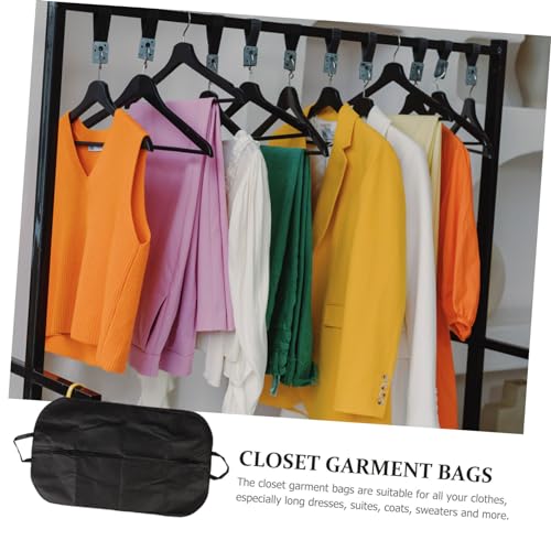 PRETYZOOM Suit Cover Garment Bag Portable Folding Household Clothes Protector for Travel Business and Long Term Storage Black Large4