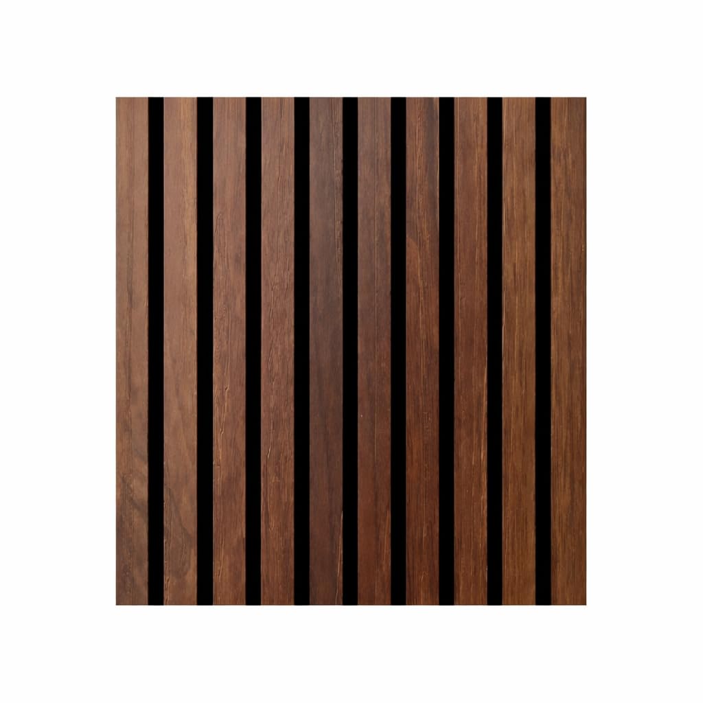 Listwy drewniane listwy dekoracyjne listwy MDF i filc PET zestaw 12 szt. 60 x 60 wyciszający dźwięk okładziny ścienne jasny orzech
