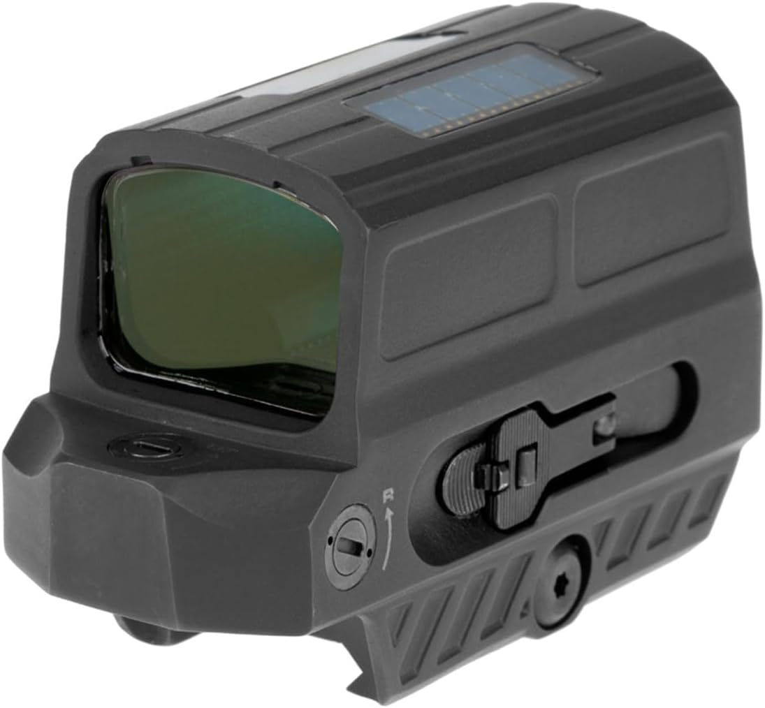 HOLOSUN HE512T Multi-Reticle 2 MOA Dot & 65 MOA Circle Open Reflex Optic Sight for Long Guns - Shake-Awake Solar FailSafe Super LED Waterproof Titanium Rifle Sight with Multilayer Reflective Glass