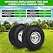 RRQ 10 Inch Pneumatic Wheel 4.10/3.50-4 Tire, 10