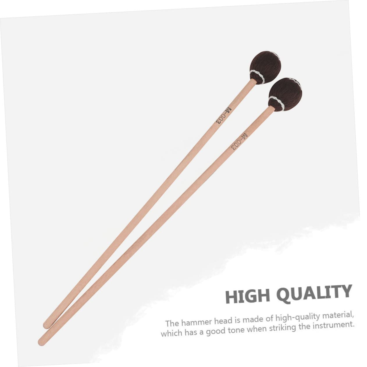 ibasenice 6pièces Maillets De Marimba Érable Professionnelles Pour Instruments De Percussion Pratiques Et Pour Débutants Et Musiciens Avancés