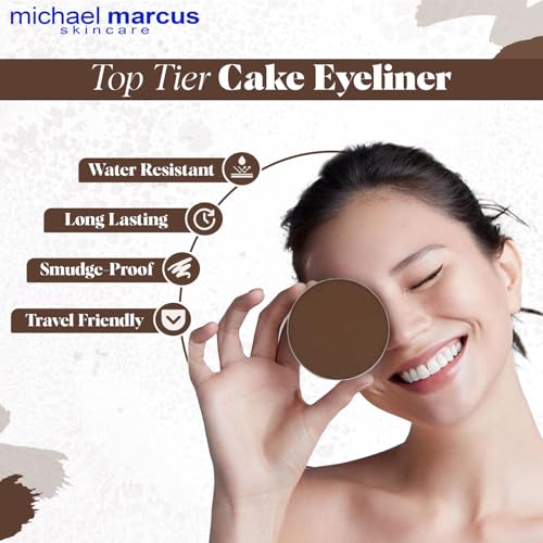 Delineador Michael Marcus Cake Espresso marrón resistente al agua miniatura 2