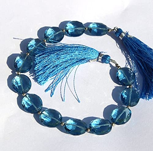 Quartz bleu de Londres 12x14mm LKBEADS pour réparer et créer des colliers