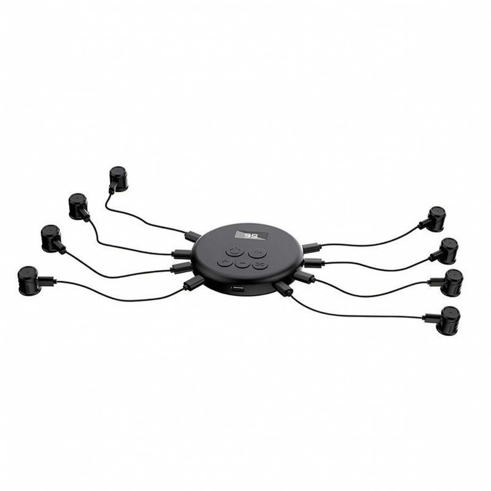 Pulsador Automático Pantalla Recargable Pulsador Pantalla con Cable Table Dispositivo para Jugadores, Juegos Móviles, Tareas Repetitivas, Moderno, con 8 Cabezales De Clic