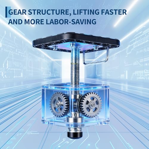 Image of Garvee 2 Pack RV Slide Out Supports Jack with a Flat Top Support Block, RV Stabilizer Jacks Supports Up to 10,000lbs, 21 inch-49 inch Quick-Lift Adjustable - Drill & Hand Crank Compatible for Campers & RVs
