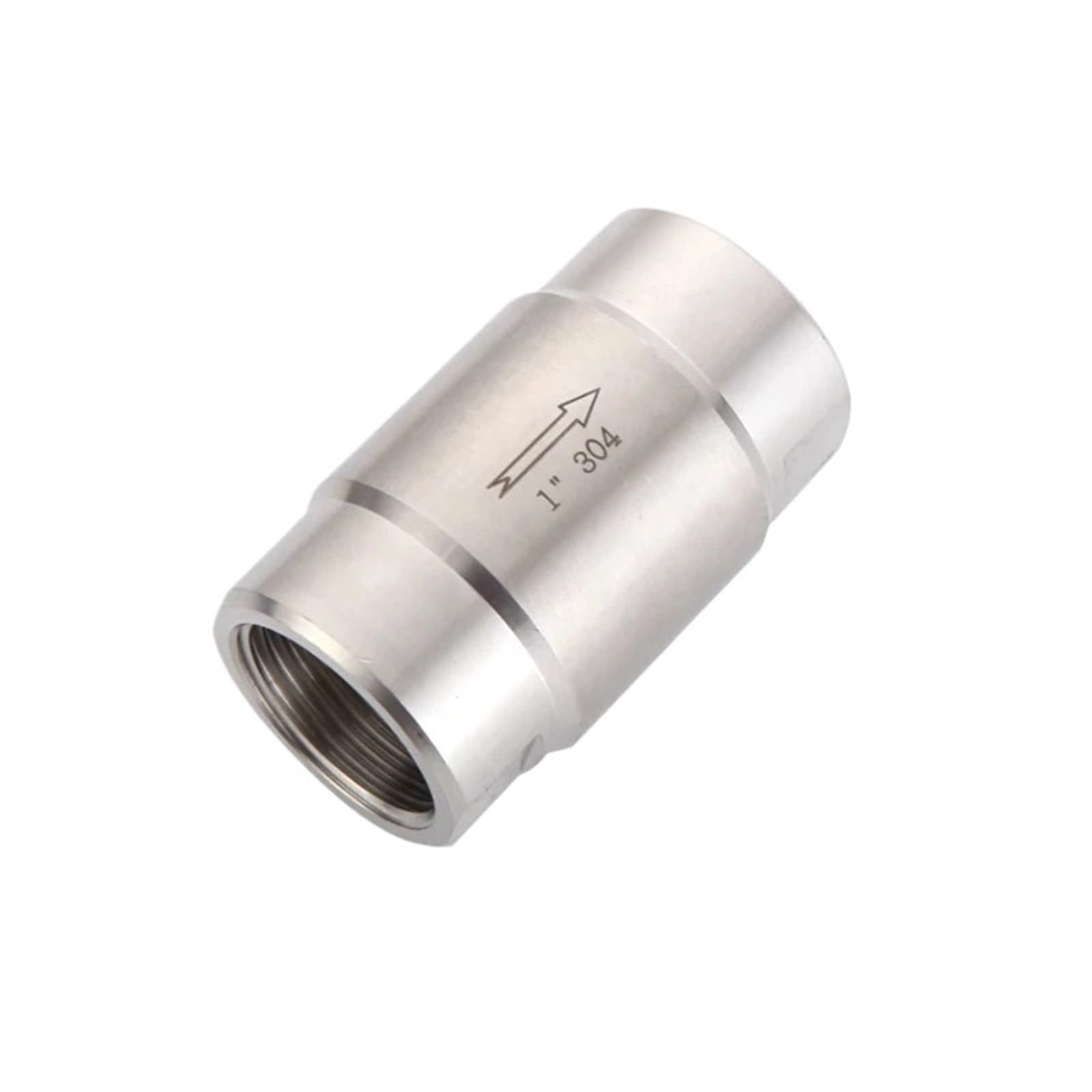 Clapet anti-retour haute pression en inox SS304 filete pour fluides thermiques