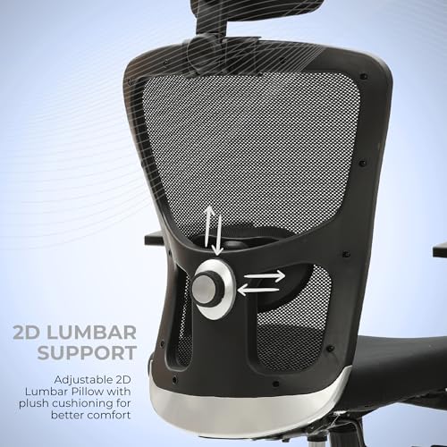 Image of Urban Pro Ergonomic Office Chair for Work | Multi-Lock | 3 Year Warranty | 2D Armrest | Adjustable Lumbar (2D Armrest, Multi Lock)