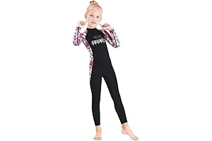 Full Body Long Sleeve Rash Guard Wetsuit Swimsuit for Girls