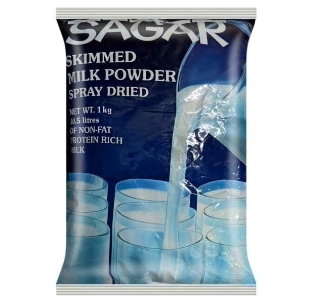 Konfiz Amul Sagar Skimmed Milk Powder 1 Kg Pouch | Low Fat Milk Powder ...