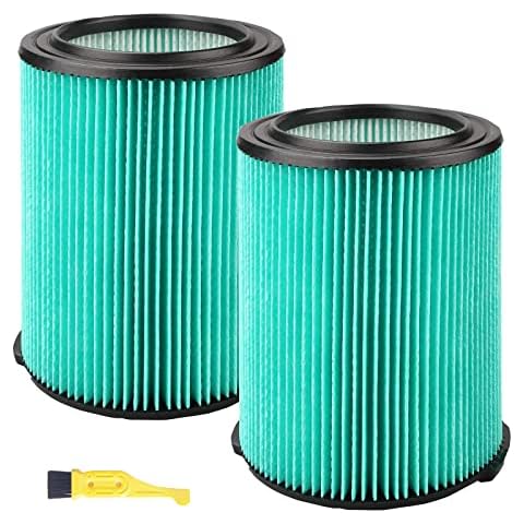 MZY LLC 2 Pack VF6000 5-Layer Filter Replacement for Ridgid Wet Dry Vacuums 5-20 Gallon, for Ridgid WD5500 WD0671 WD6425 WD7000 WD1280 WD1851 WD1680 WD1956 RV2400A 1400RV RV2600B Cover